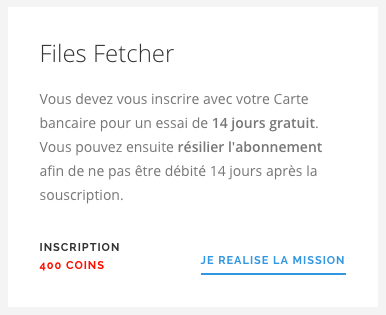 Inscription gratuite